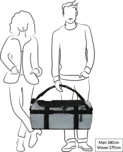 The North Face Gilman Duffel Reistas 71 Liter - Black/Mid Grey/Yellow -Optimaal Reisopslag Winkel 975x1200 9