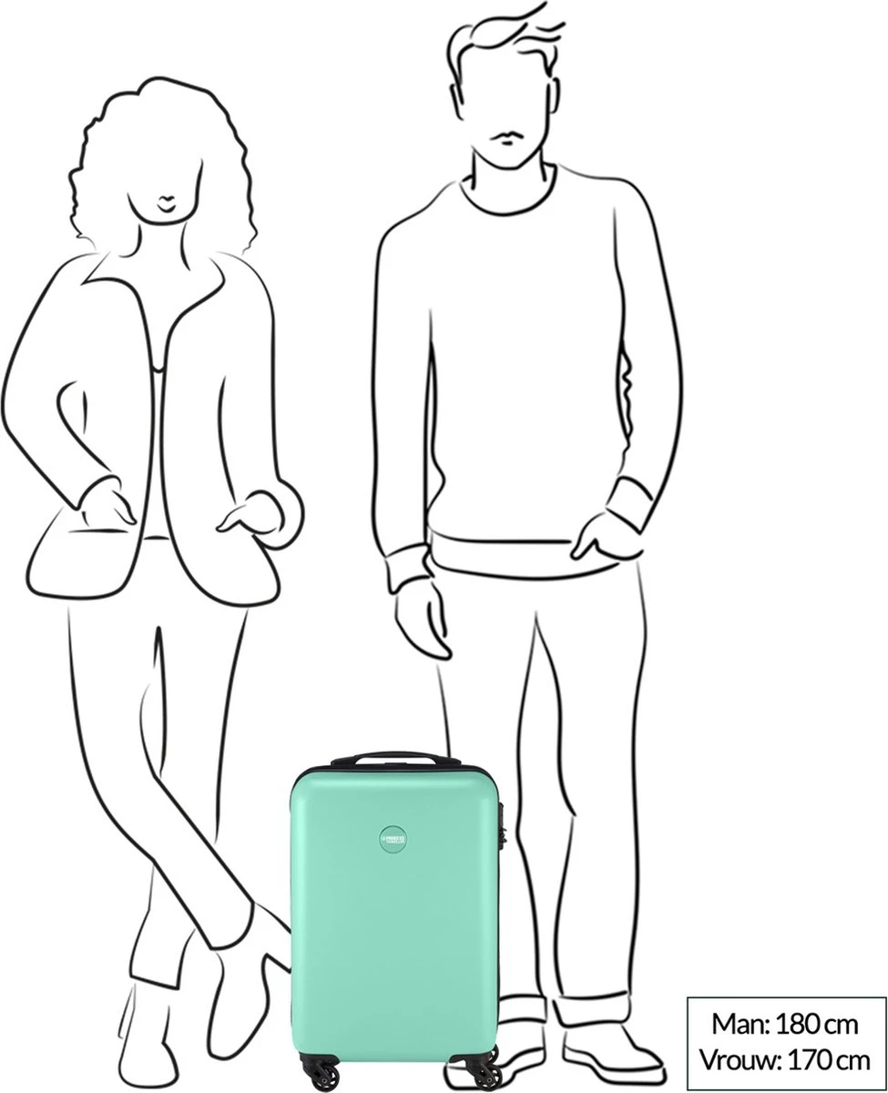 Princess Traveller PT01 - Handbagagekoffer - Pearl White - S - 55cm Princess Traveller PT01 - Handbagagekoffer - Pearl White - S - 55cm -Optimaal Reisopslag Winkel