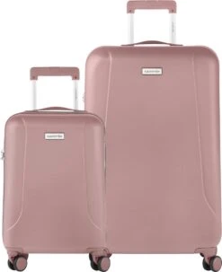 CarryOn Skyhopper Kofferset – TSA Handbagage + Reiskoffer 78cm – Dubbele Wielen - Old Pink -Optimaal Reisopslag Winkel 977x1200 1