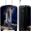 NoBoringSuitcases.com® Koffer - Ruimte - Spaceshuttle - Raket - Jongens - Past Binnen 55x40x20 Cm En 55x35x25 Cm - Handbagage - Trolley - Fotokoffer - Cabin Size - Print -Optimaal Reisopslag Winkel 978x1200 1