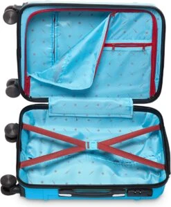 Tesla PC - Handbagage Koffer - 55x35x20 Cm - 4 Wielen - Licht Blauw -Optimaal Reisopslag Winkel 991x1200