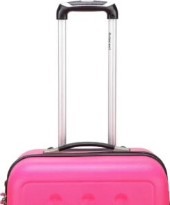 Decent Handbagage Koffer / Trolley / Reiskoffer - 50 Cm - 32 Liter - ABS - Neon-Fix - Roze -Optimaal Reisopslag Winkel 994x1200