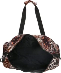 Enrico Benetti Safari Weekend Tas Ruime Sporttas Reistas Dierenprint Bruin -Optimaal Reisopslag Winkel 997x1200